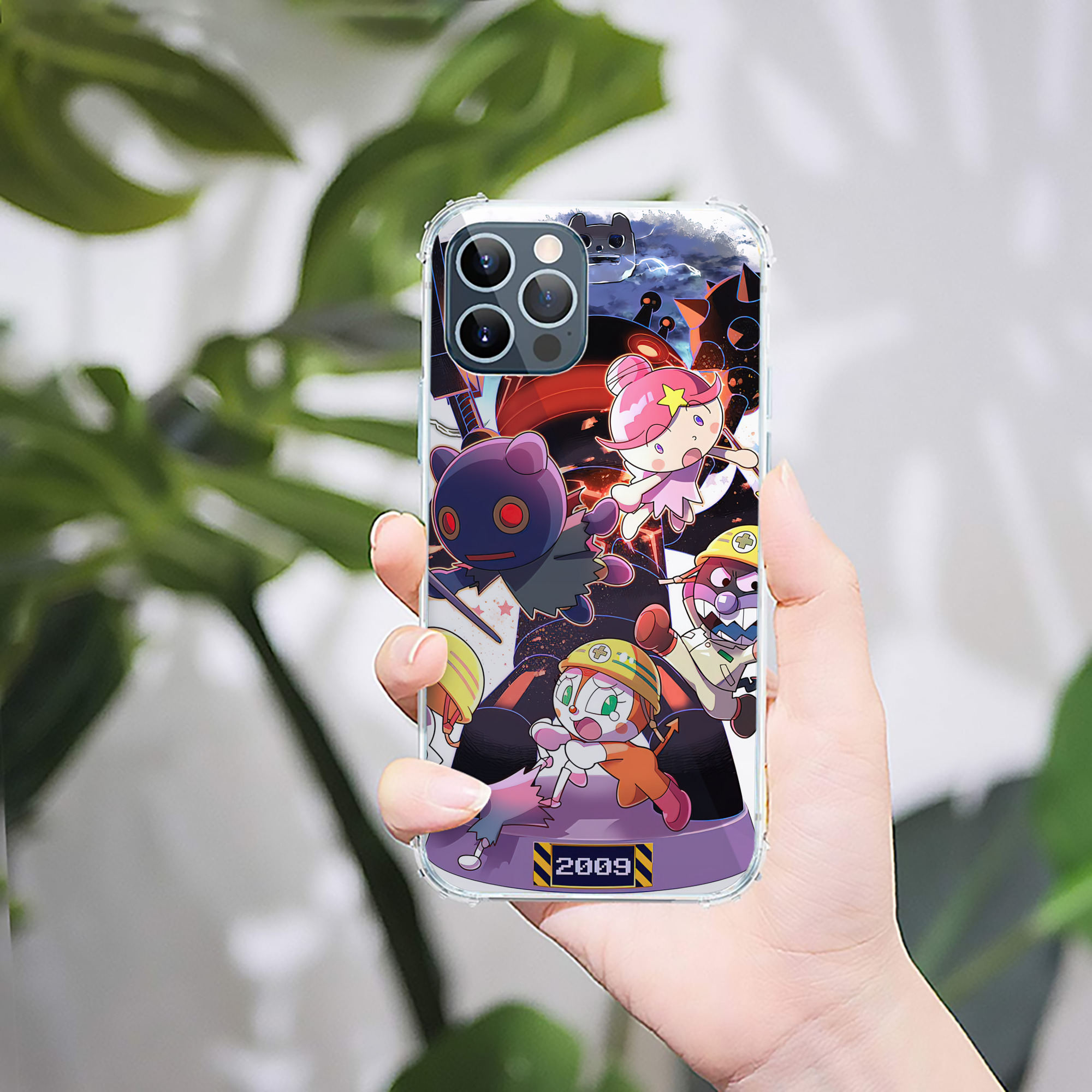 （画像用） アンパンマン Anpanman 【iPhone 12シリーズ対応】透明スマホケース（クリアソフトケース）